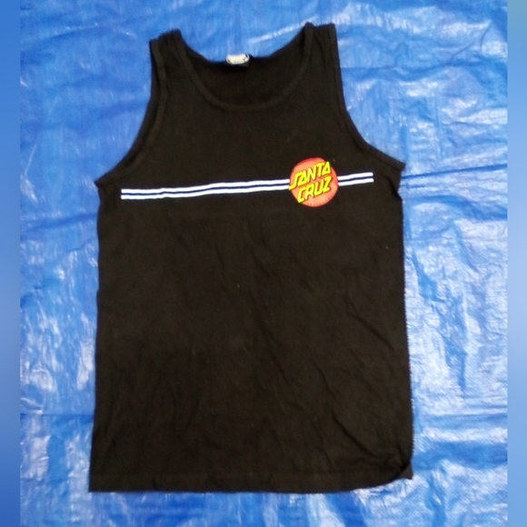 Santa Cruz Skateboards Tops - Santa Cruz Skateboards Black Tank Top